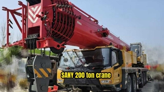 2025 SANY 200 টন ট্রাক ক্রেন SYM5602JQZ200C8 বিক্রির জন্য কম ঘন্টা ব্যবহার করা হয়েছে